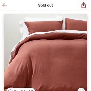Casaluna queen/full jersey clay duvet set
